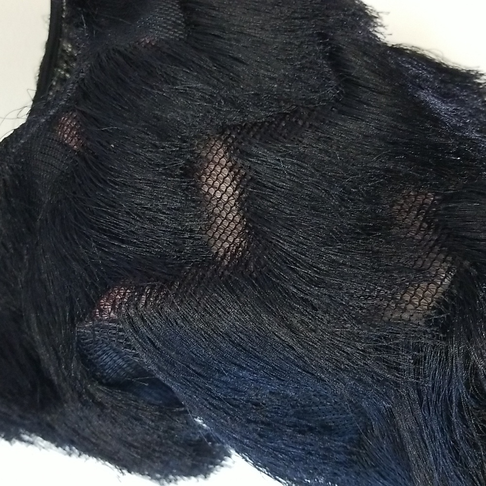 H&M Black Shag Fringe Camisole Top - Picture 7 of 10